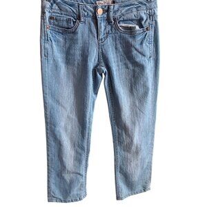 So Womens Light Wash Denim Capri Jeans Size 1